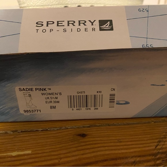 Speedy Sadie Pink Rain Boots with wedge heel.  (In original box) - Picture 6 of 6